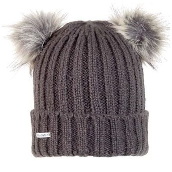 NEW Turtlefur Winter Hat with Ears Pom Poms - Picture 1 of 6